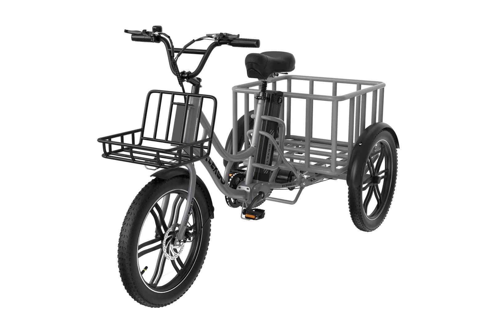ELEKGo EGO 03 E-Lastenfahrrad GR 20" 864Wh 60km Lastenfahrrad