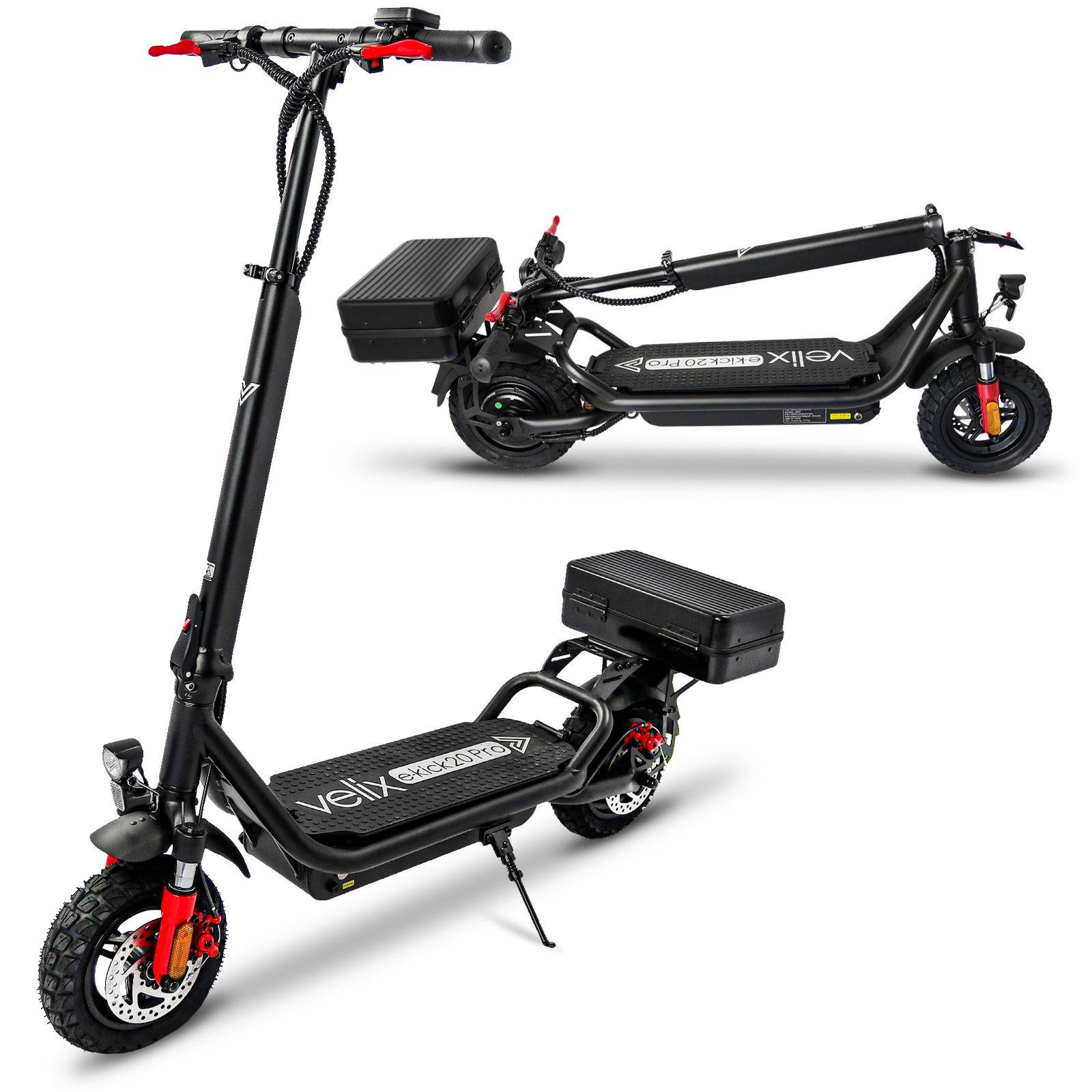 Rolektro E-Kick 20 Pro SW 20kmh 60km 350W 120kg E-Scooter ABE