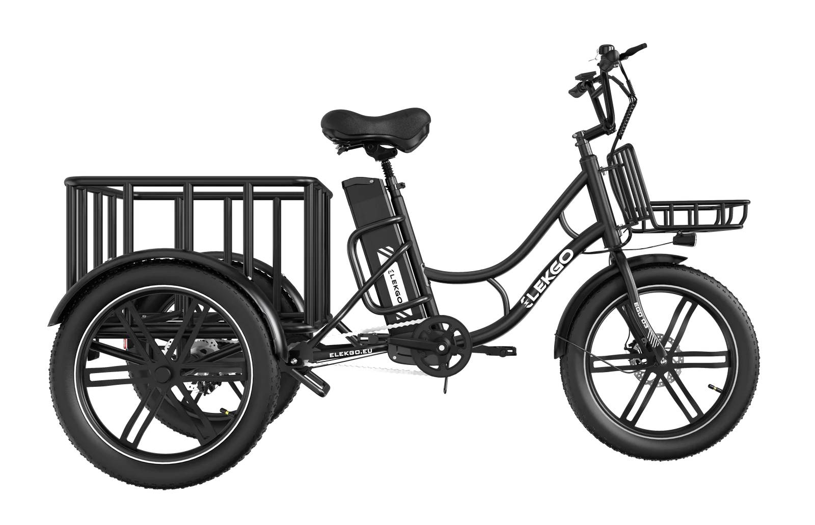 ELEKGo EGO 03 E-Lastenfahrrad SW 20" 864Wh 60km Lastenfahrrad