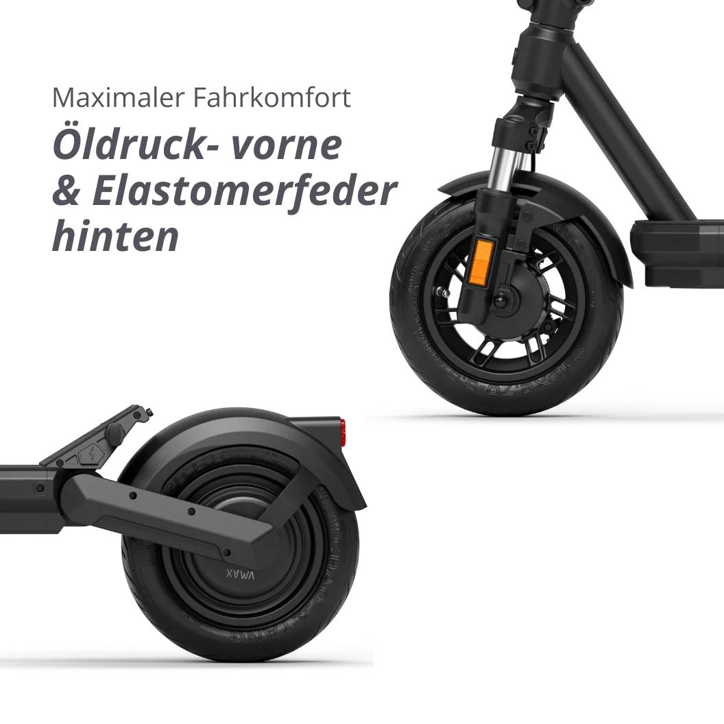 VMAX NEW VX2 GEAR SW 22kmh 80km 500W 1400W 130kg E-Scooter ABE