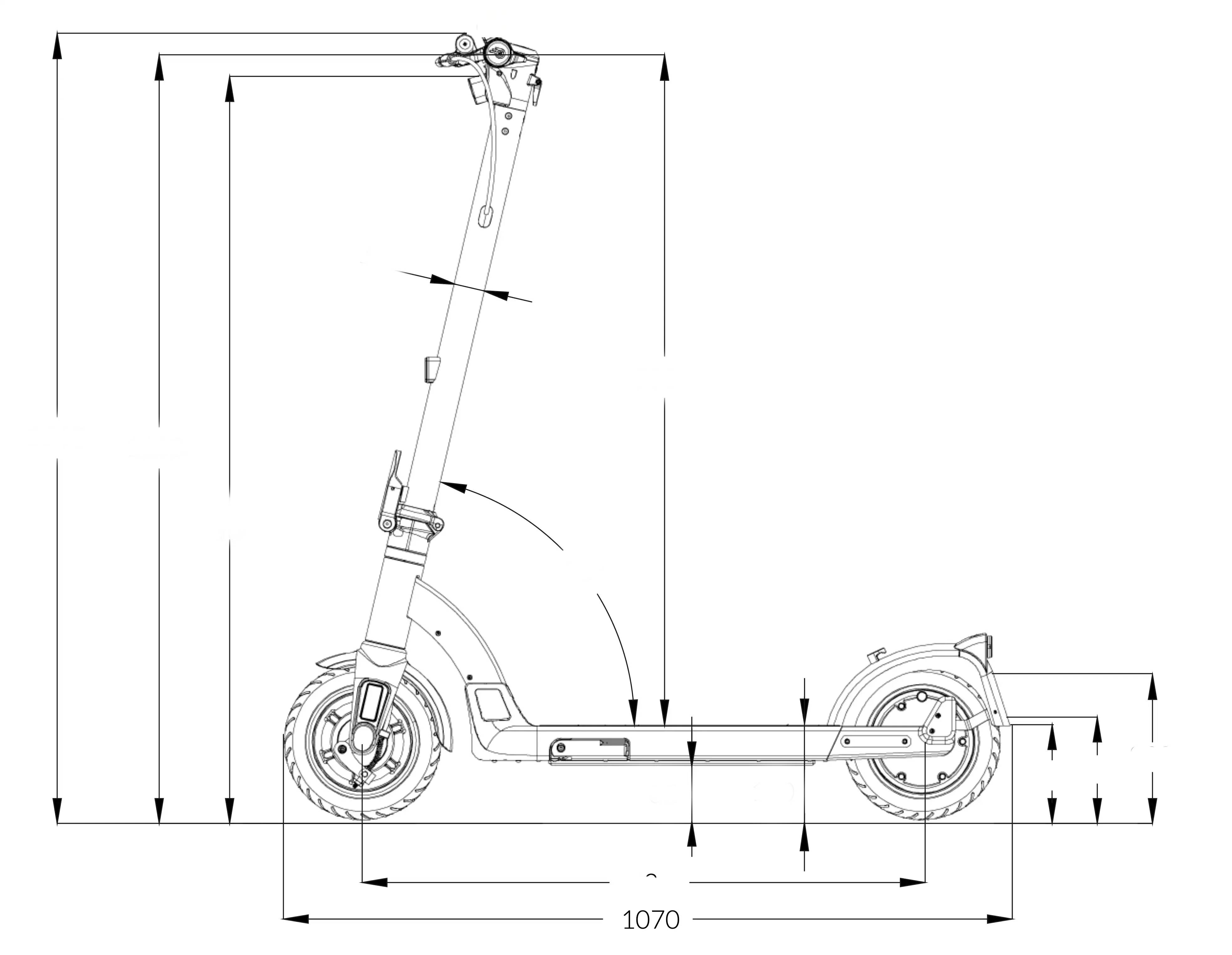 ePowerFun ePF-Skate SW 22kmh 45km 500W 1200W 110kg E-Scooter ABE