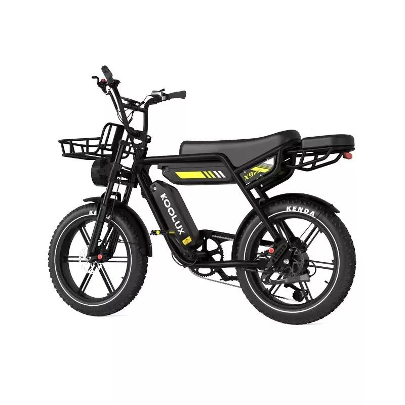 Koolux X9 Pro E-Bike SW 20" 2x48V/2x702Wh/120kg 150km Fatbike