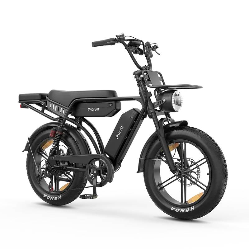 PIXAR M9 Retro E-Bike SW 20" 2x48V/2x840Wh/350kg 240km Mopedbike