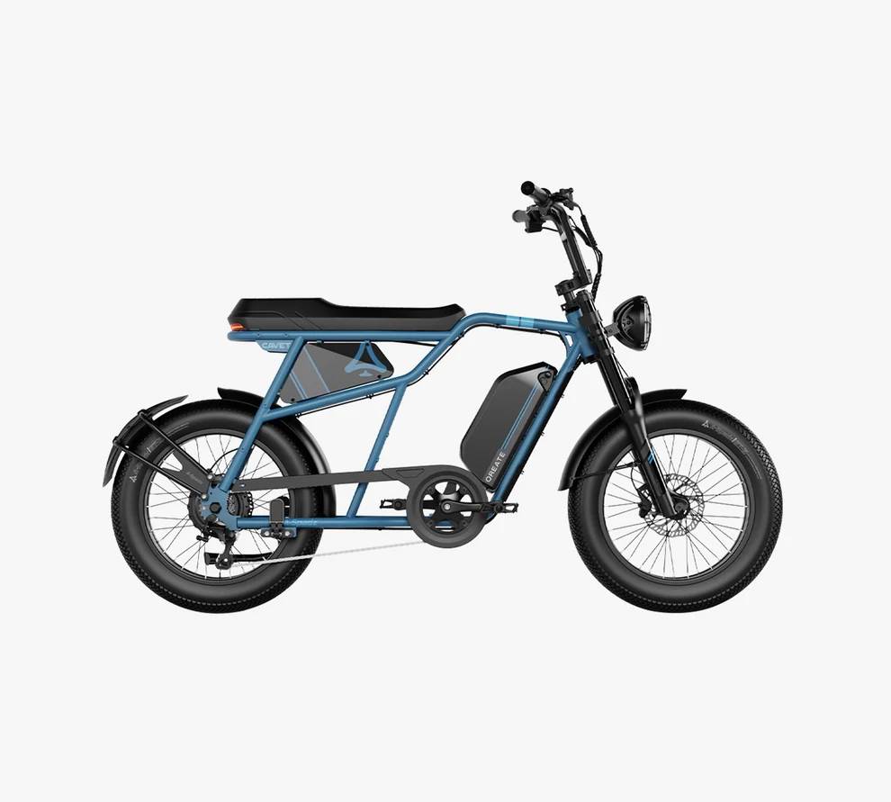 Qreate CAVET AIR E-Bike BL 20" 48V/748,8Wh/180kg 100km Mopedbike