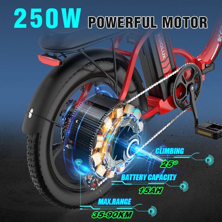 KOOLUX KL-BK6S E-Bike SI 20" 36V/13Ah/468Wh/120kg 90km Klapprad