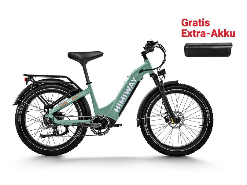 Himiway D5 Zebra Step-Thru E-Bike GN 26" 960Wh 125km Trekkingbike