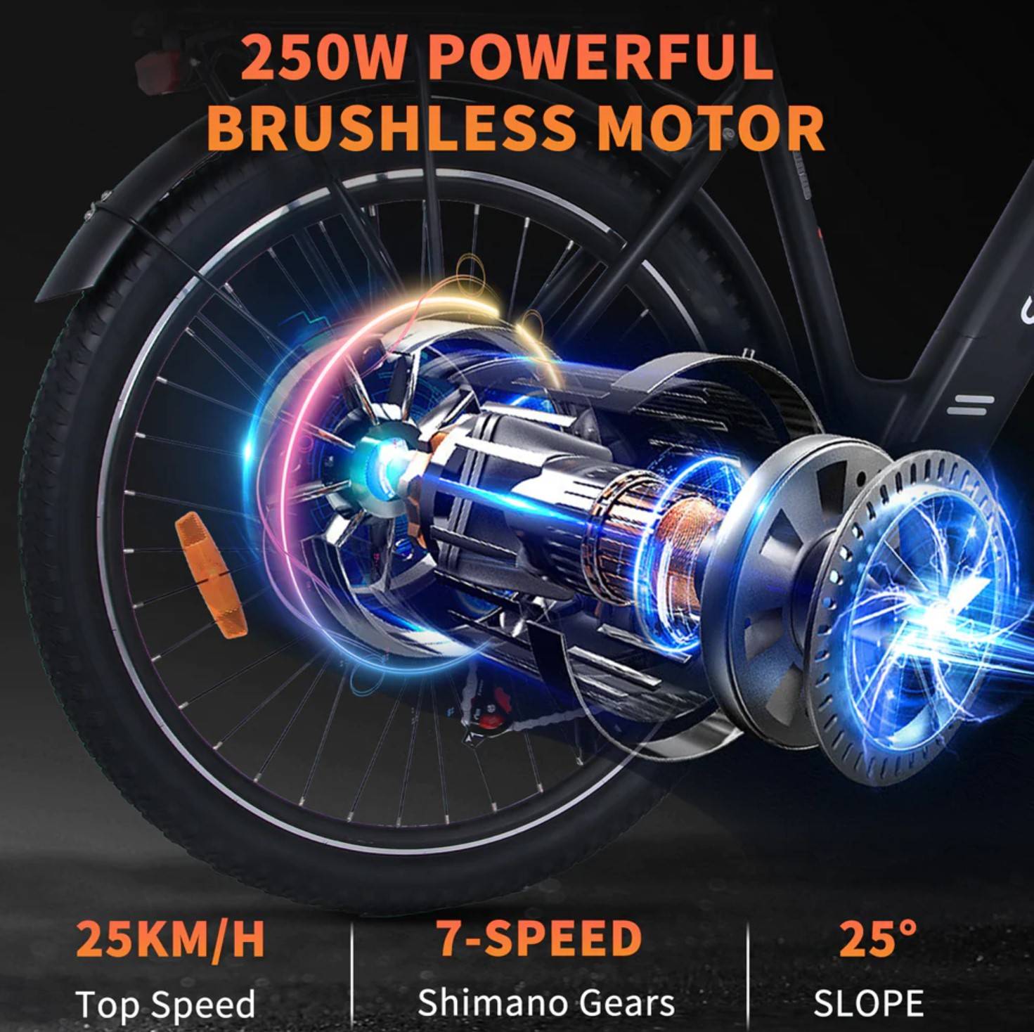 Colorway BK18 E-Bike WS 28" 36V/540Wh/120kg 90km Trekkingbike