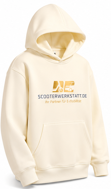 Scooterwerkstatt Premium Oversize Hoodie – 500gr Heavyweight Kapuzenpullover mit Logo
