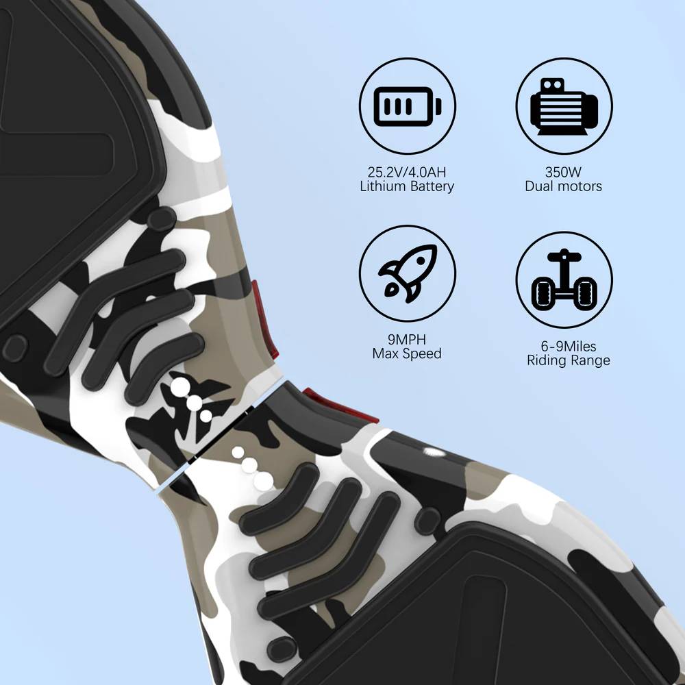 RCB ROCK OUR LIFE HM6 CA 15kmh 8km 100,8Ah 350W 120kg Hoverboard