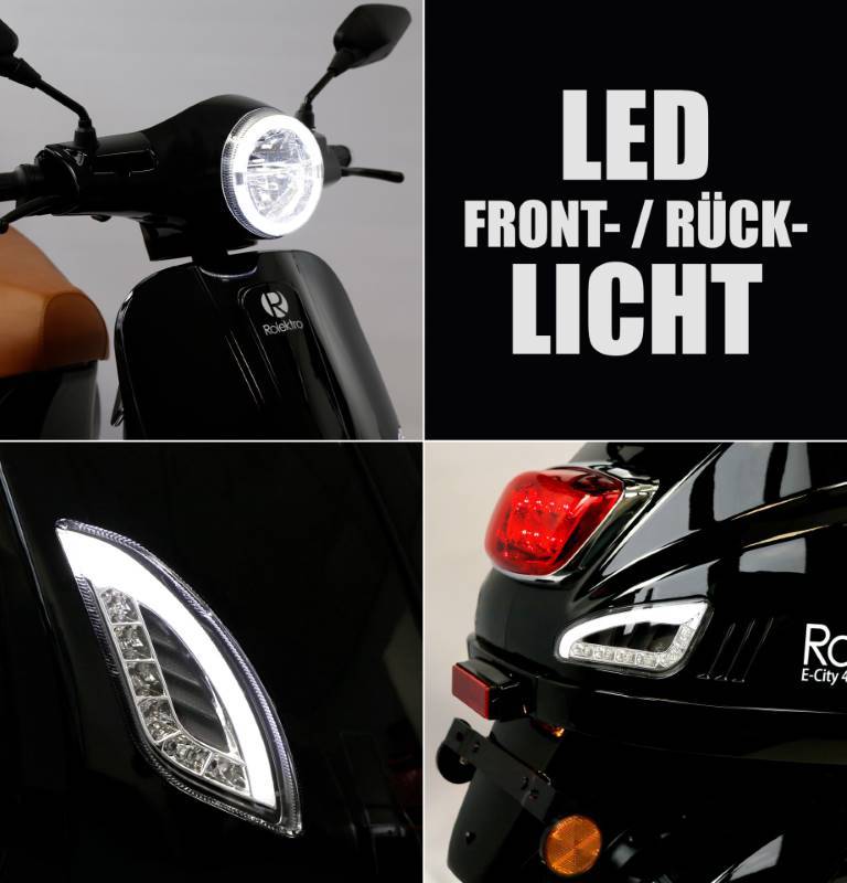 Rolektro E-City 45 Retro Li-Io 45kmh/2000W/27,5Ah SW E-Roller