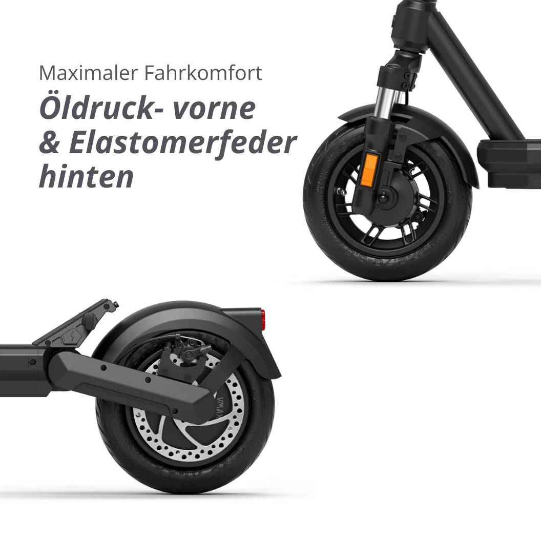 VMAX NEW VX2 HUB SW 22kmh 70km 500W 1900W 130kg E-Scooter ABE