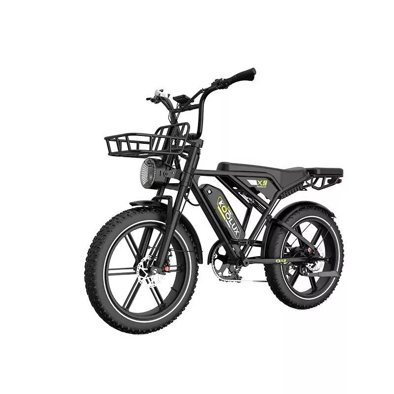 Koolux X9 Pro E-Bike SW 20" 2x48V/2x702Wh/120kg 150km Fatbike