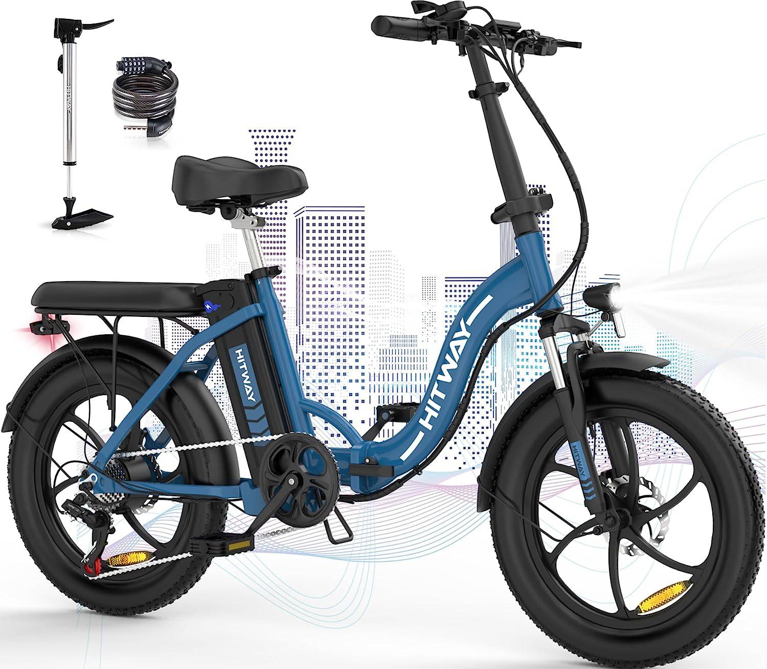 HITWAY BK6S E-Bike BL 20" 36V/12Ah/432Wh/120kg 90km Fatbike