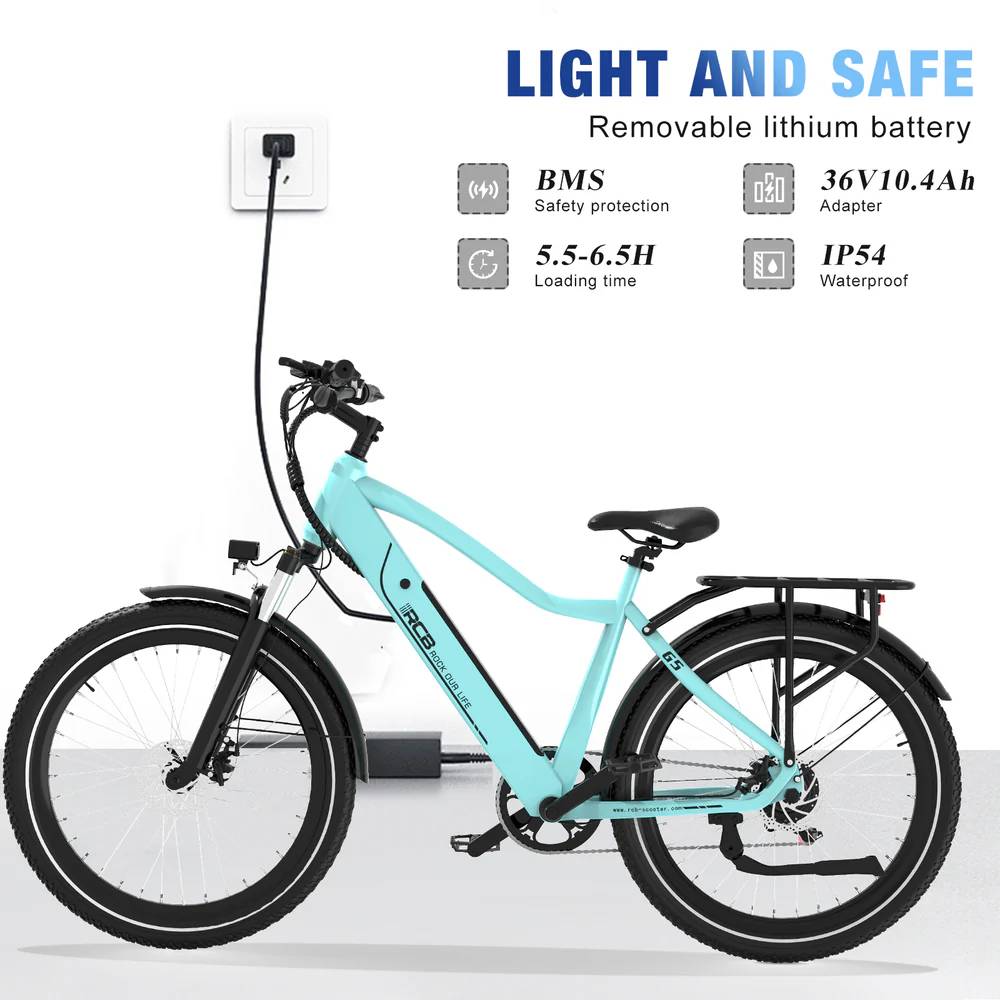 RCB ROCK OUR LIFE G5 E-Bike SW 27,5" 374,4Wh/120kg 80km Citybike