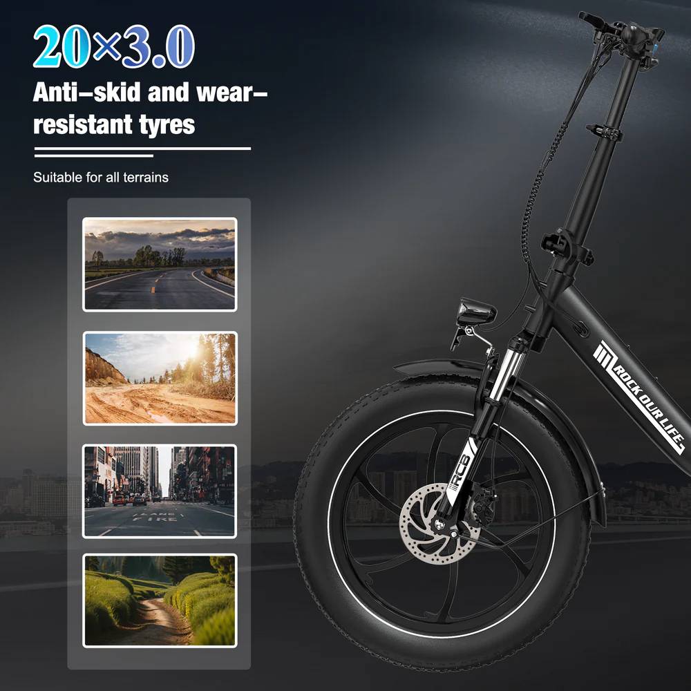 RCB ROCK OUR LIFE RK6 E-Bike WS 20" 561,6Wh/120kg 80km Klapprad