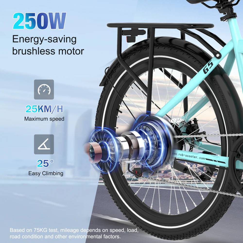 RCB ROCK OUR LIFE G5 E-Bike SW 27,5" 374,4Wh/120kg 80km Citybike