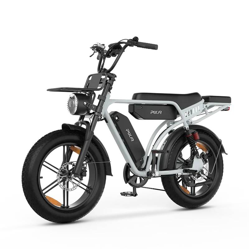 PIXAR M9 Retro E-Bike SW 20" 2x48V/2x840Wh/350kg 240km Mopedbike