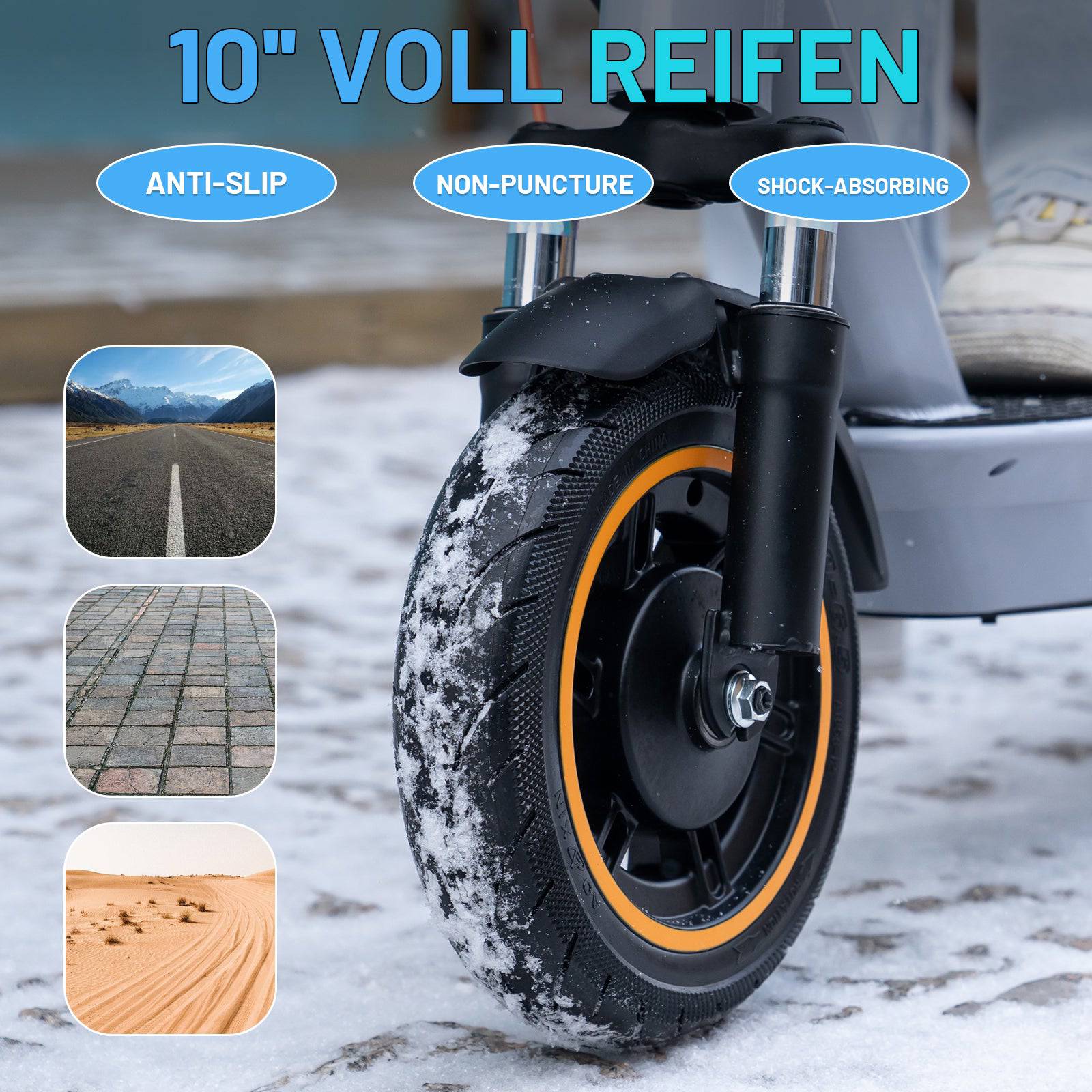 Evercross EV10K Max  GR 22kmh 50km 400W 120kg E-Scooter ABE