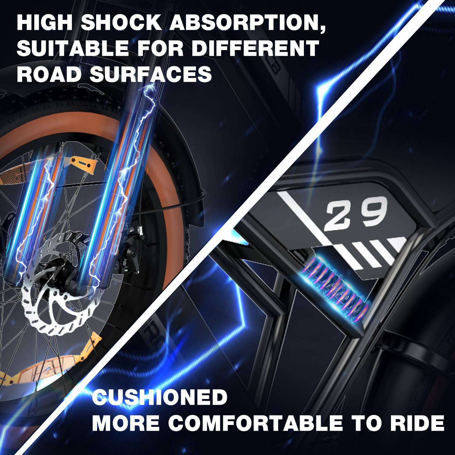 RCB ROCK OUR LIFE RK29 E-Bike SI 20" 48V/720Wh/120kg 90km Fatbike