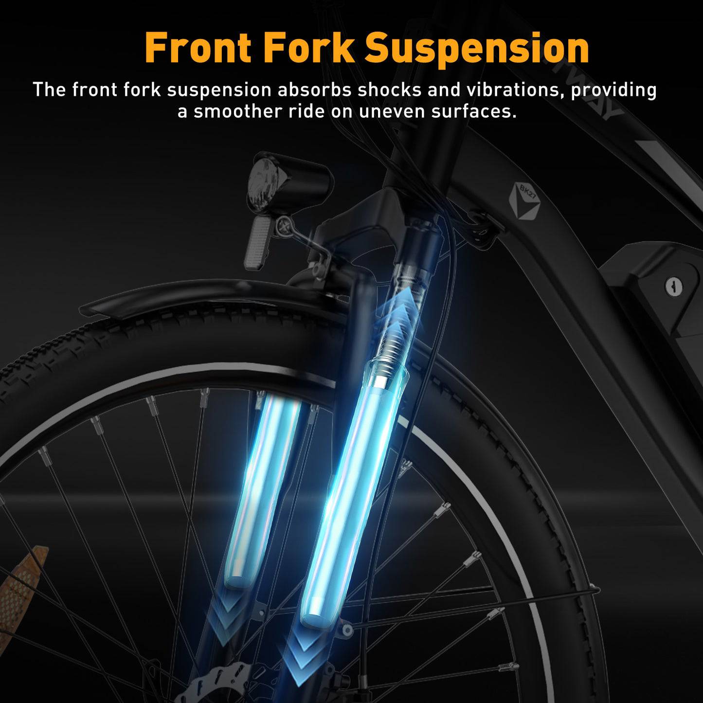 HITWAY BK27 E-Bike WS 28" 36V/12Ah/432Wh/120kg 90km Citybike