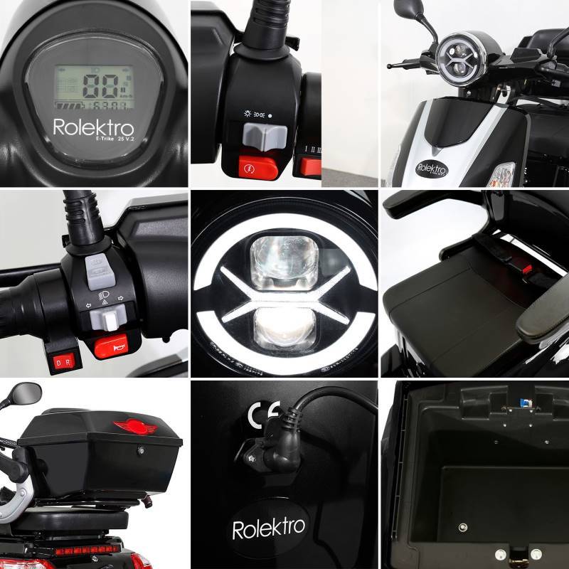 Rolektro E-Trike 25 V.2 Blei 25kmh/1000W/20Ah SW Seniorenmobil