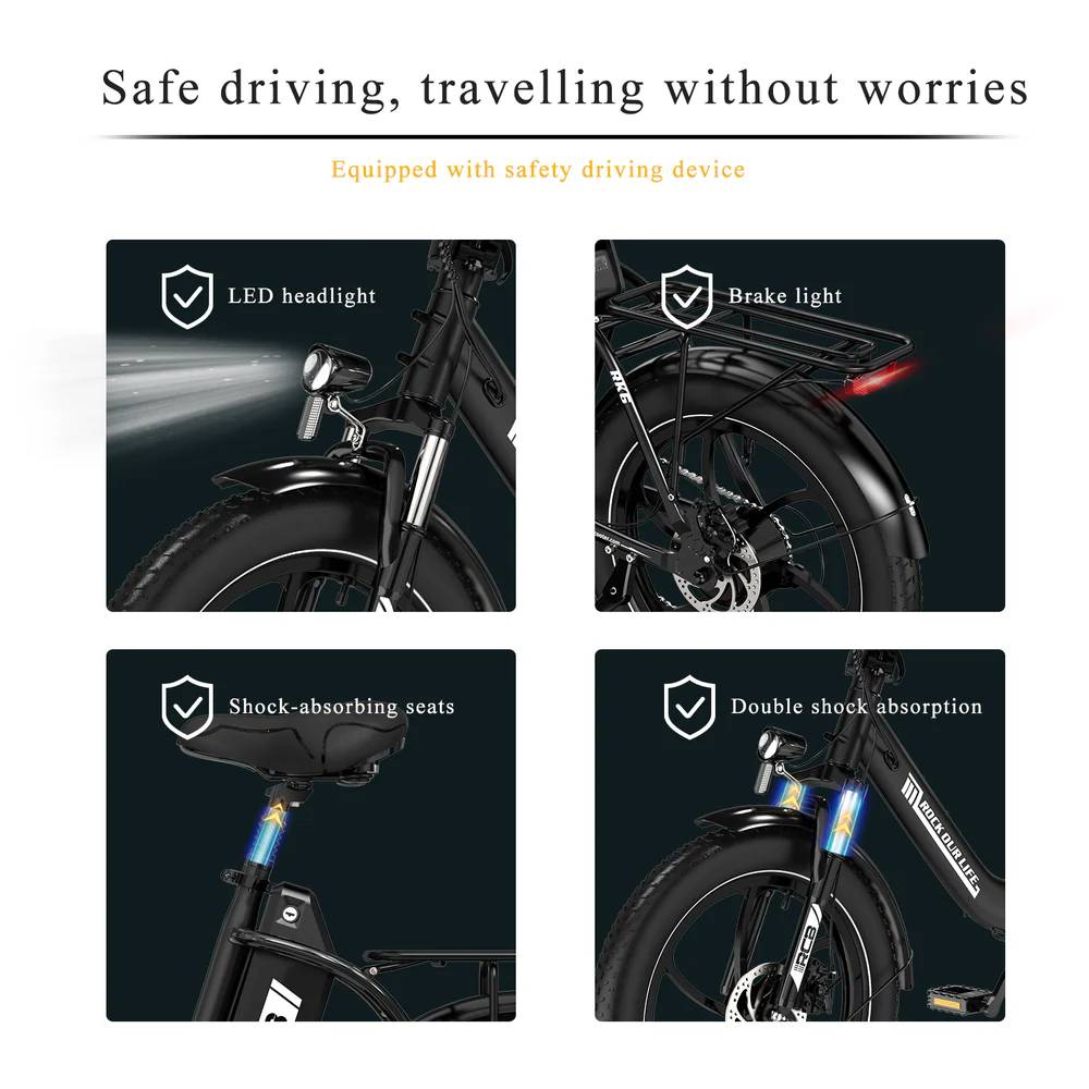 RCB ROCK OUR LIFE RK6 E-Bike SW 20" 561,6Wh/120kg 80km Klapprad