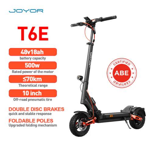 Joyor T6E SW 22kmh 70km 864Wh 500W 1600W 148kg E-Scooter ABE