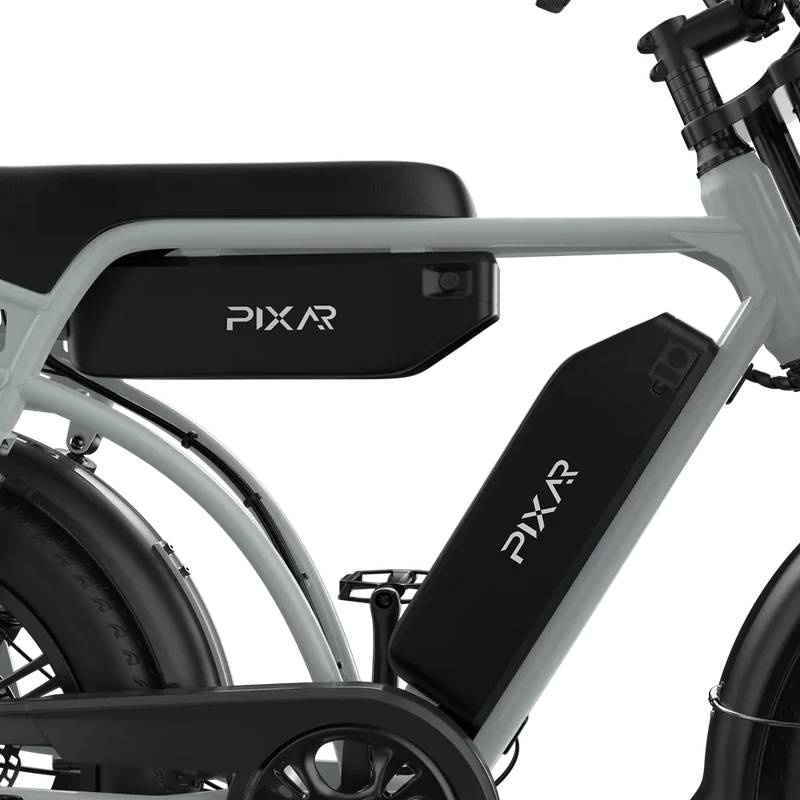 PIXAR M9 Retro E-Bike SW 20" 2x48V/2x840Wh/350kg 240km Mopedbike