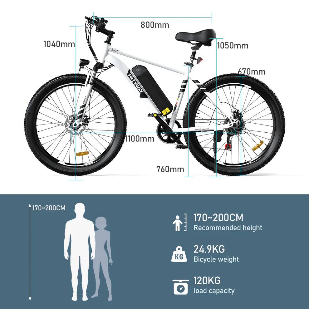 HITWAY BK15-26*3 E-Bike WS 26" 48V/720Wh/120kg 80km Mountainbike