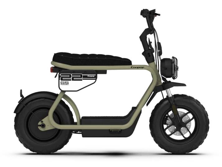 Coopop Rugged GS Li-Io 45kmh/1200W/26Ah/120kg/60km GN E-Roller