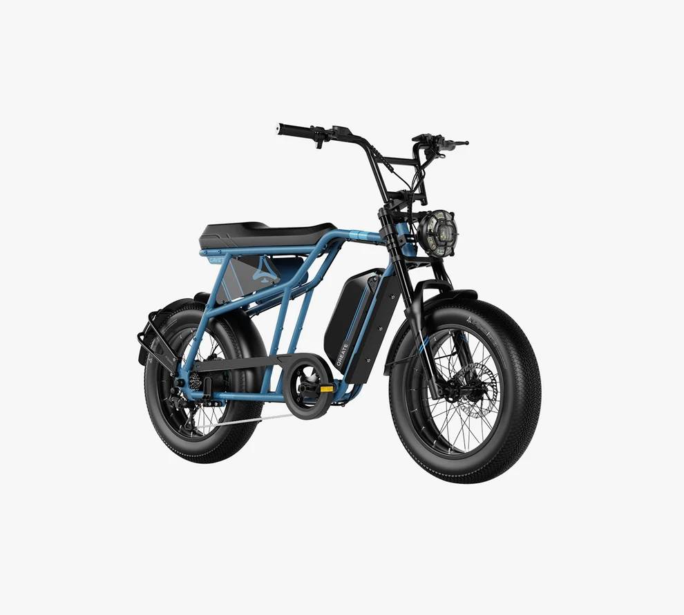 Qreate CAVET AIR E-Bike BL 20" 48V/748,8Wh/180kg 100km Mopedbike