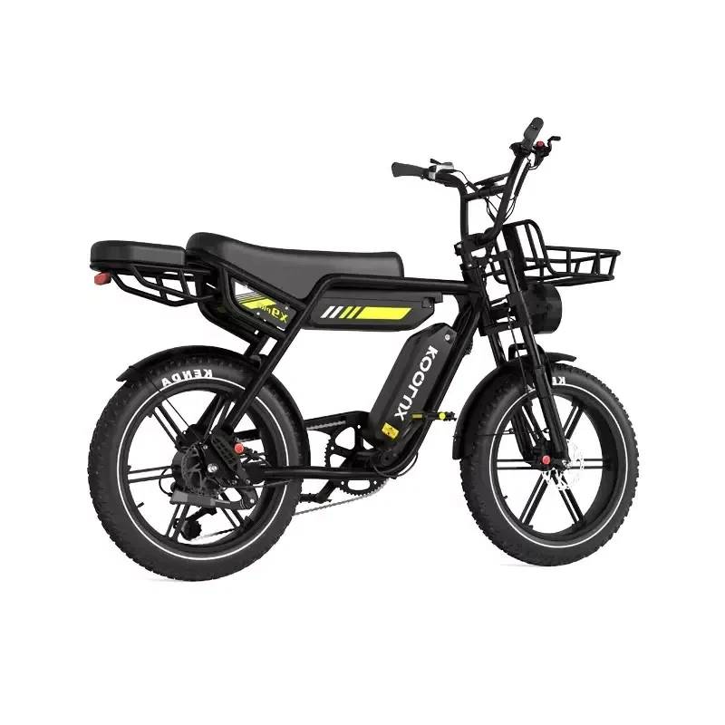 Koolux X9 Pro E-Bike SW 20" 2x48V/2x702Wh/120kg 150km Fatbike