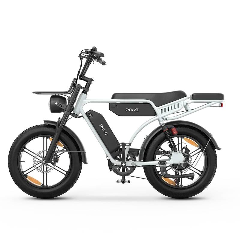 PIXAR M9 Retro E-Bike SW 20" 2x48V/2x840Wh/350kg 240km Mopedbike