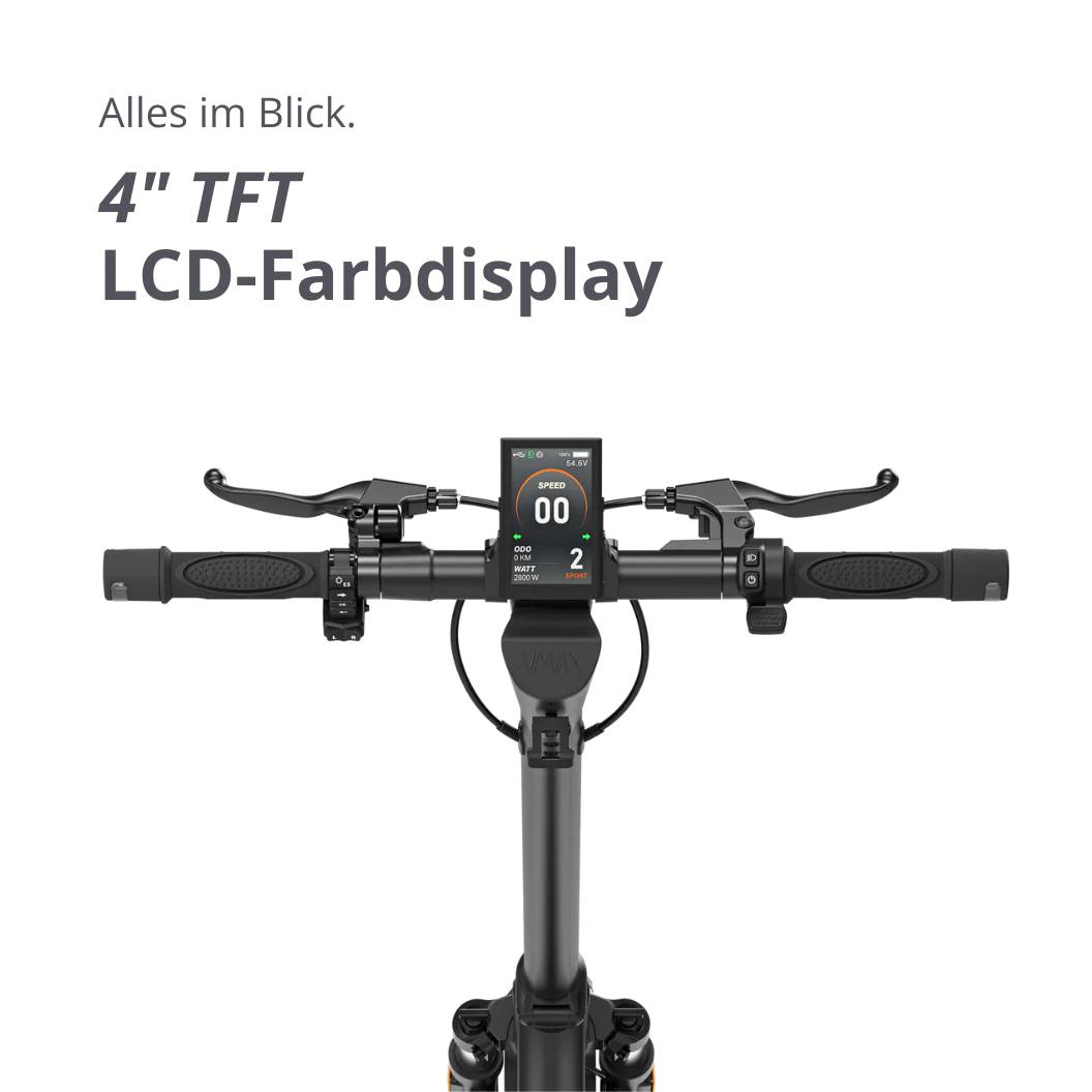 VMAX NEW VX4 SW 22kmh 110km 1056Wh 500W 2800W 150kg E-Scooter ABE