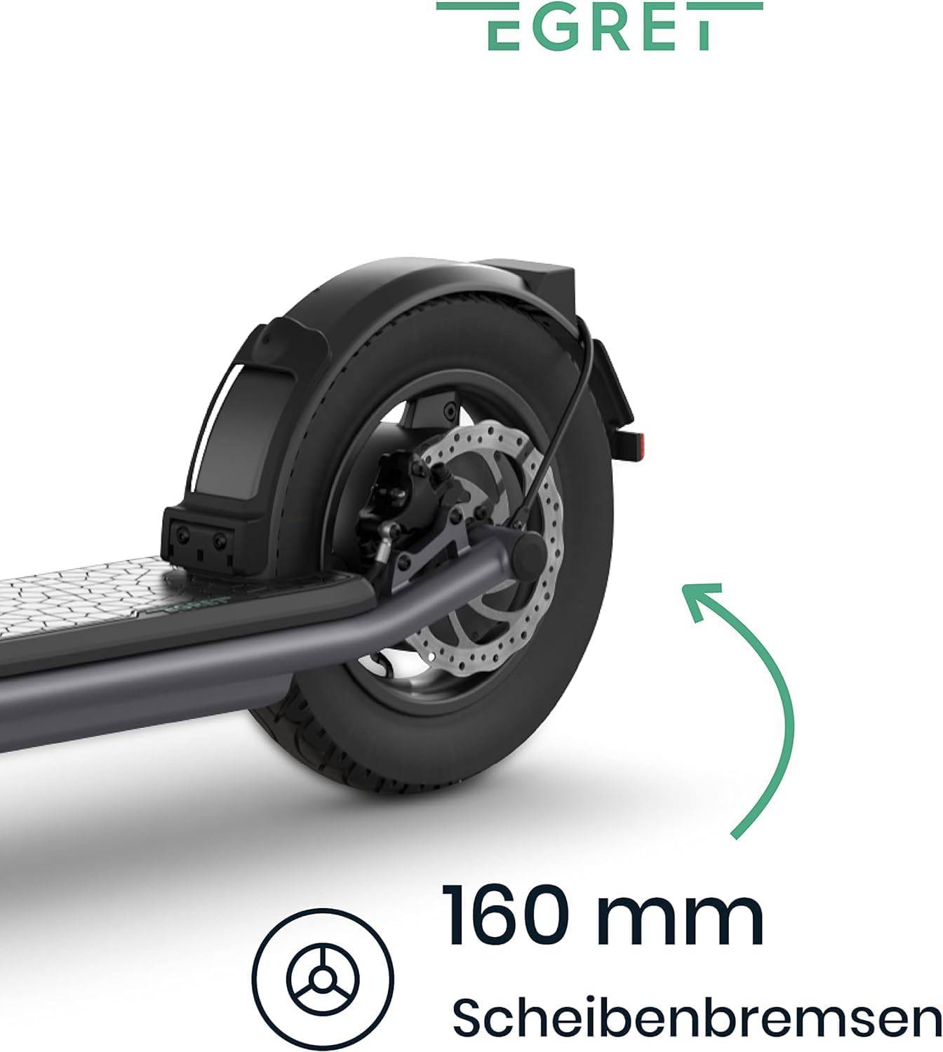 Egret X+ GN 22kmh 60km 672Wh 500W 950W 120kg E-Scooter ABE
