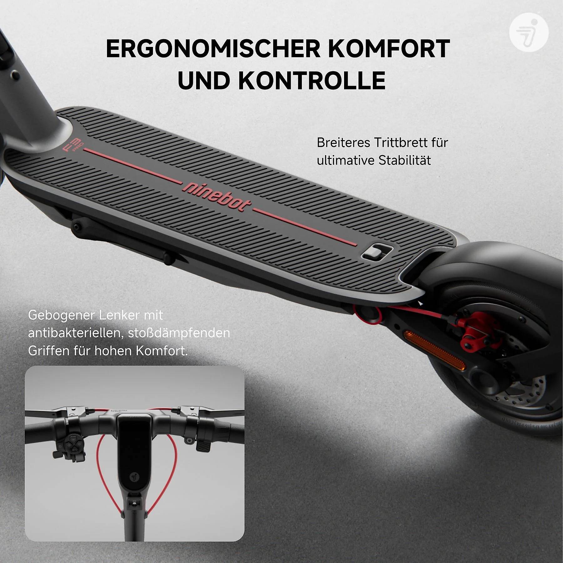 Segway Ninebot F3 Pro D SW 22kmh 70km 500W 1200W E-Scooter ABE