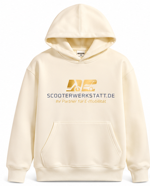 Scooterwerkstatt Premium Oversize Hoodie – 500gr Heavyweight Kapuzenpullover mit Logo