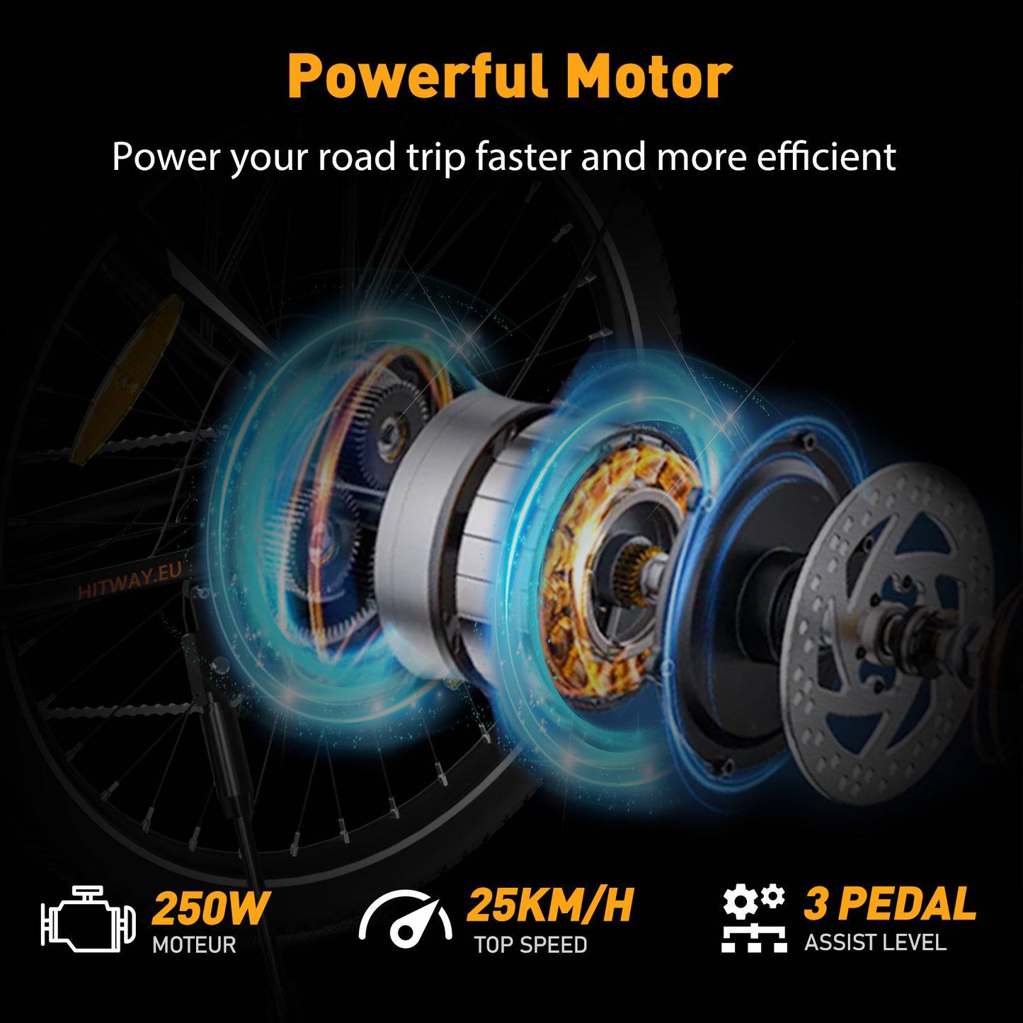 HITWAY BK27 E-Bike WS 28" 36V/12Ah/432Wh/120kg 90km Citybike