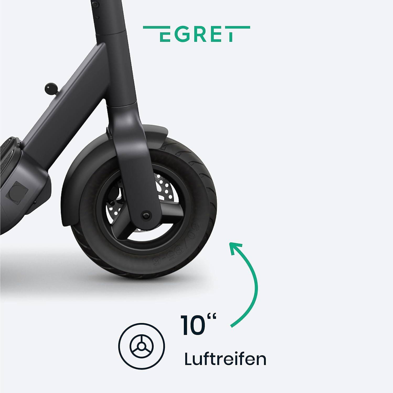 Egret Pro GR 20kmh 80km 840Wh 500W 950W 120kg E-Scooter ABE