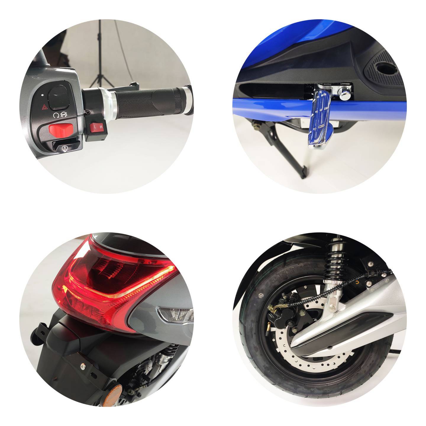 E-Kuma Sun 2xAkku Li-Io 45kmh/3000W/2x23,4Ah/120km WS E-Roller