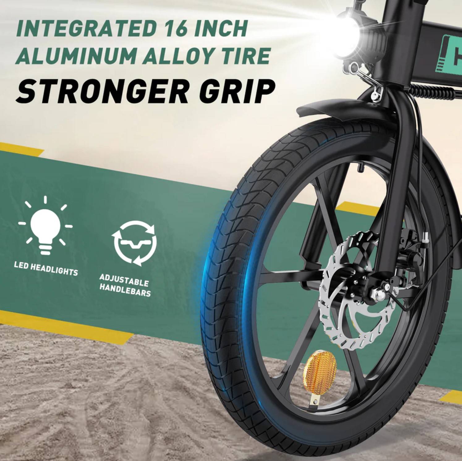 HITWAY BK5 E-Bike WS 16" 36V/8,4Ah/302Wh/120kg 70km Klapprad