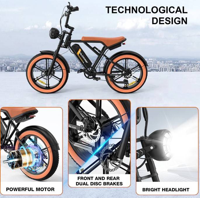 Colorway BK29 E-Bike BL 20" 48V/15Ah/720Wh/120kg 80km Fatbike