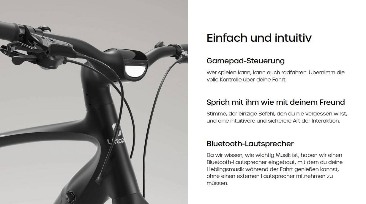 URTOPIA CARBON1-L E-Bike SW 28" 50cm/360Wh 130km Smart E-Bike