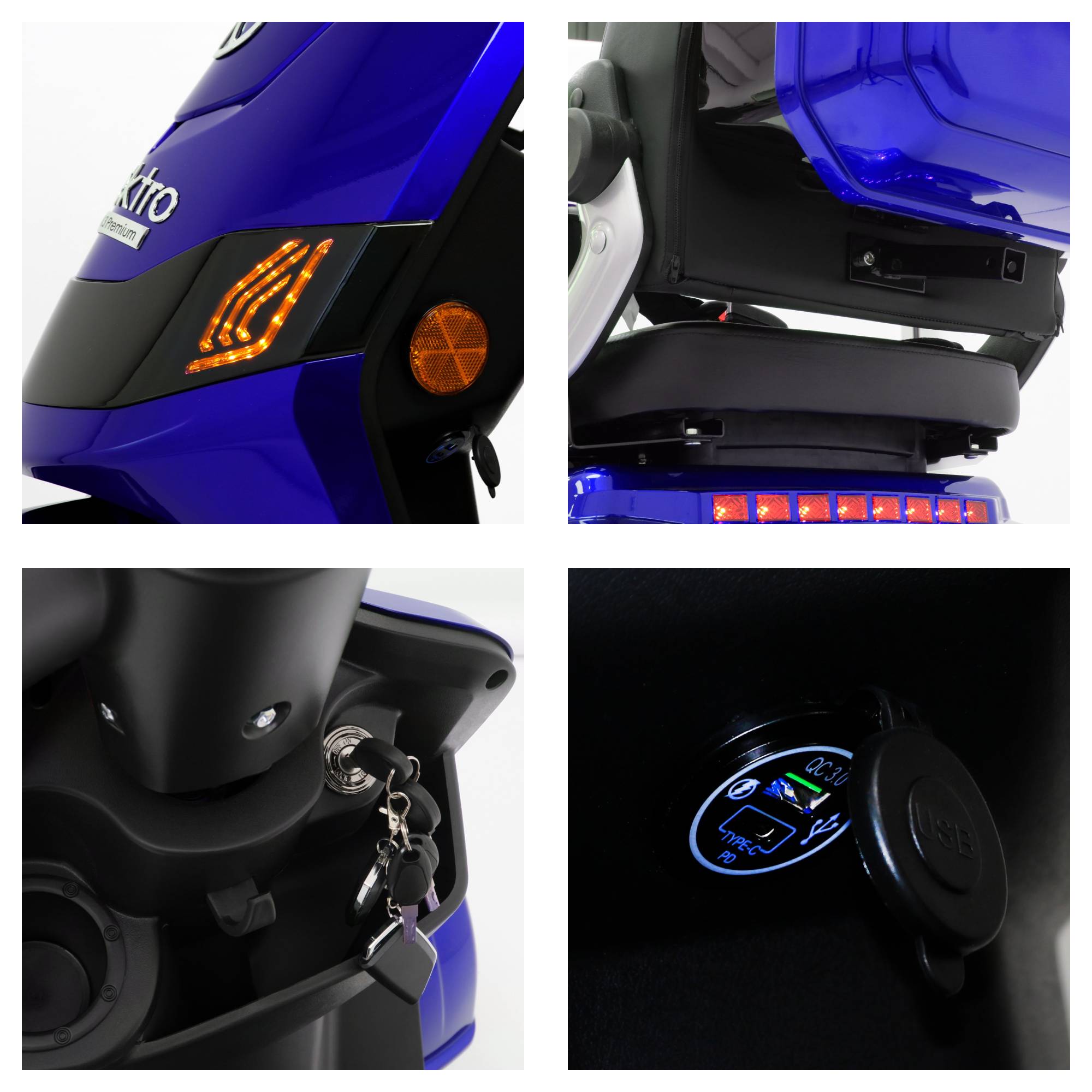 Rolektro E-Quad 25 V.2 Prem Blei 25kmh/1kW/20Ah BL Seniorenmobil