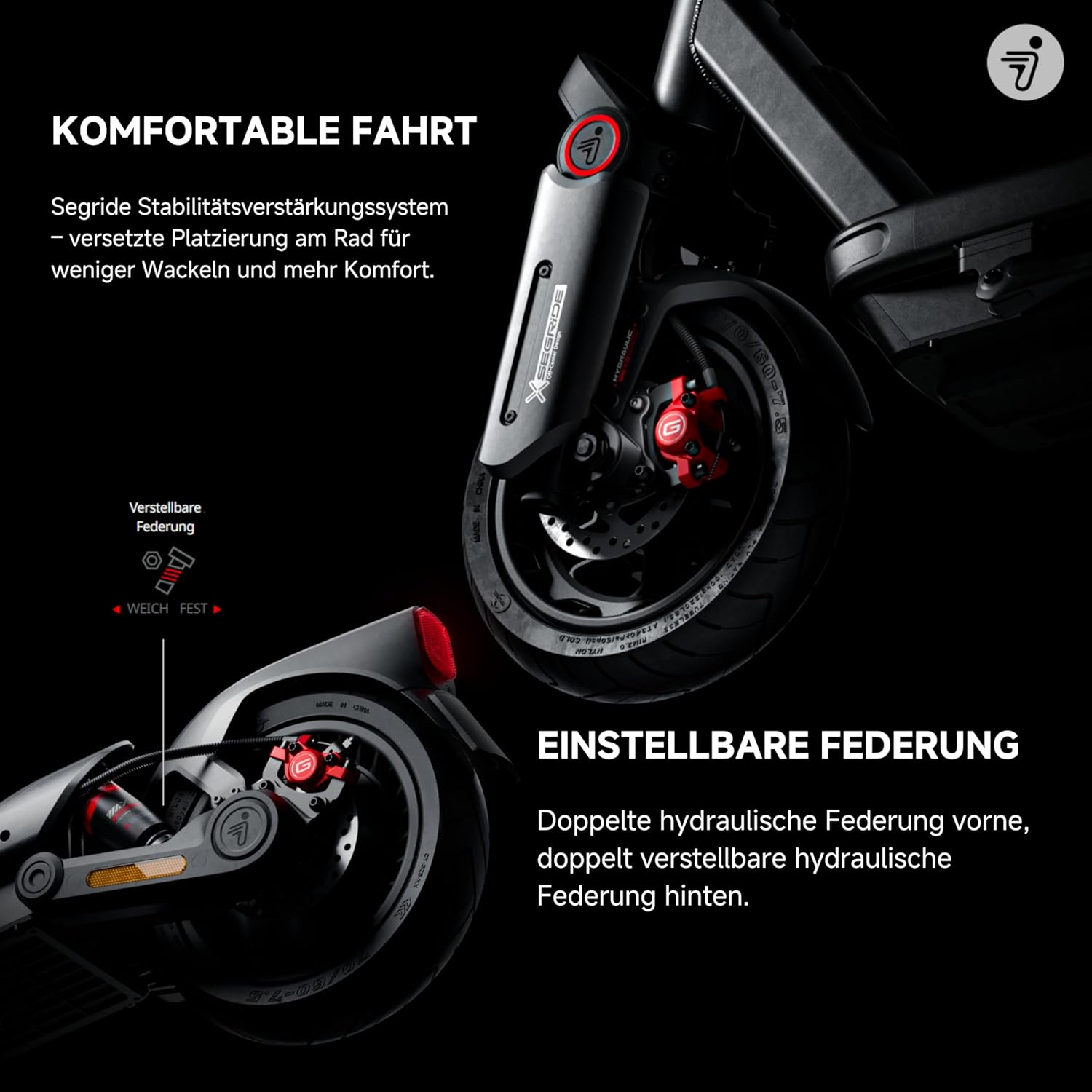 Segway Ninebot Max G3 D SW 22kmh 80km 500W 2000W E-Scooter ABE