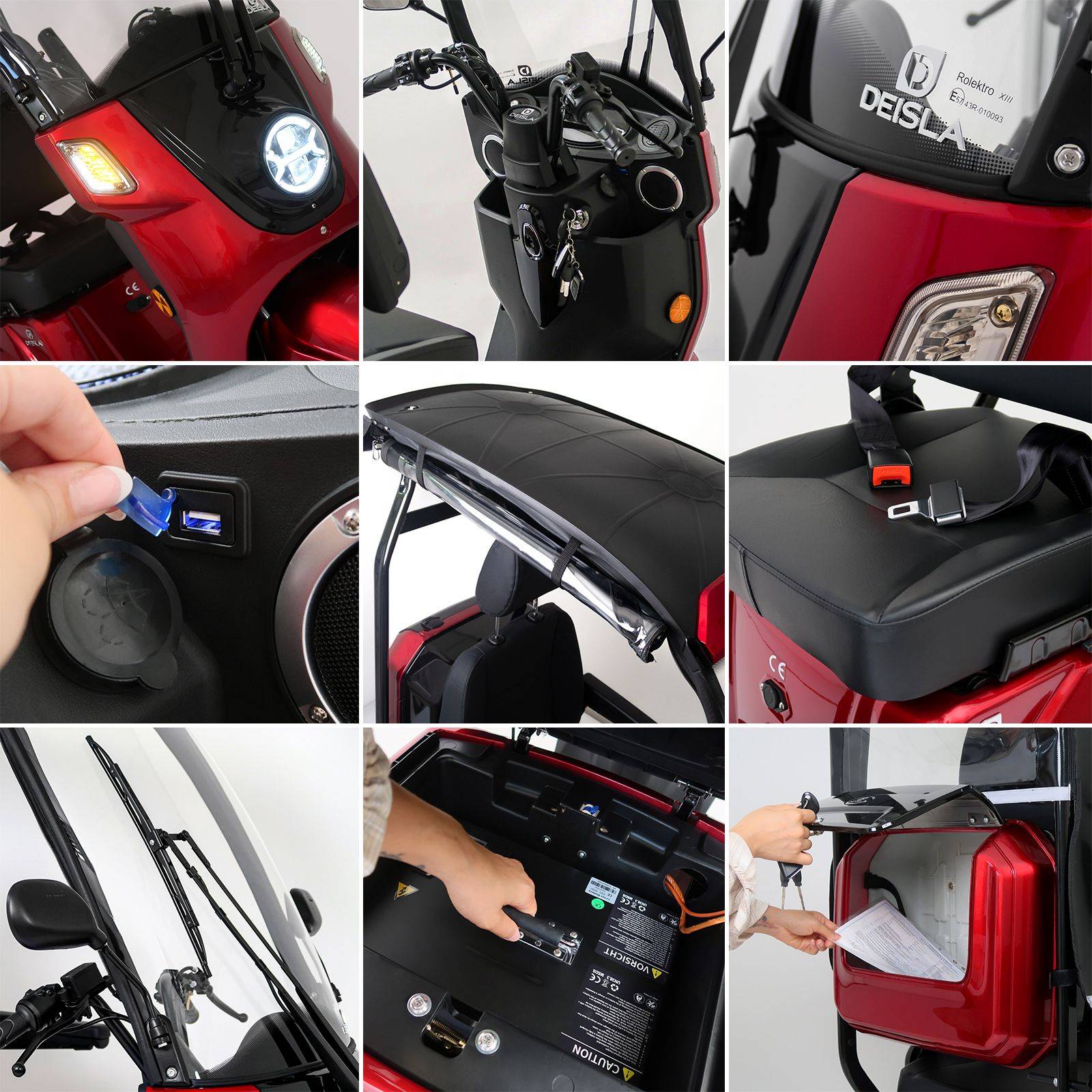 Rolektro Deisla DS3-15 Li-Io 15kmh/1000W/30Ah RT Seniorenmobil