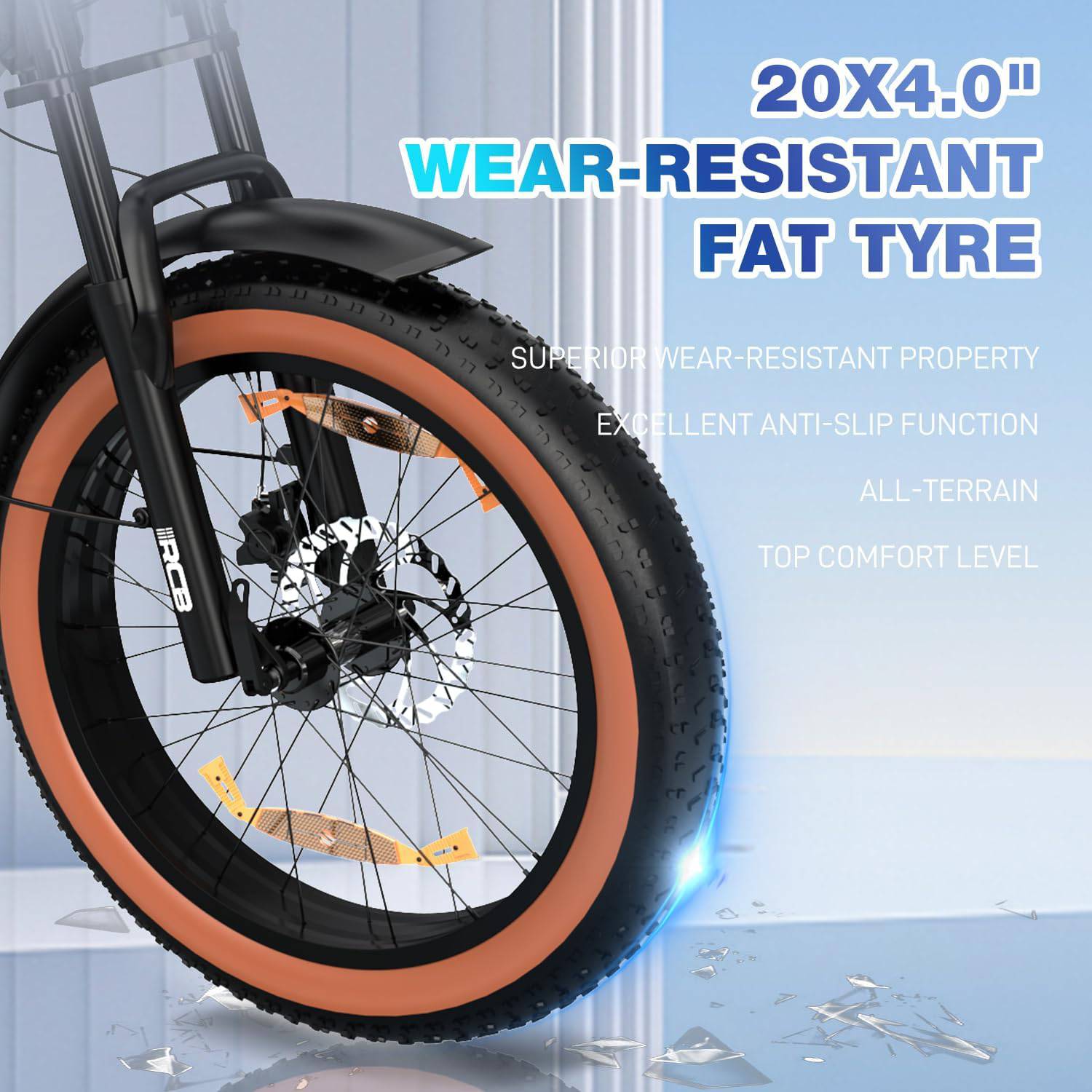 RCB ROCK OUR LIFE RK29 E-Bike SI 20" 48V/720Wh/120kg 90km Fatbike