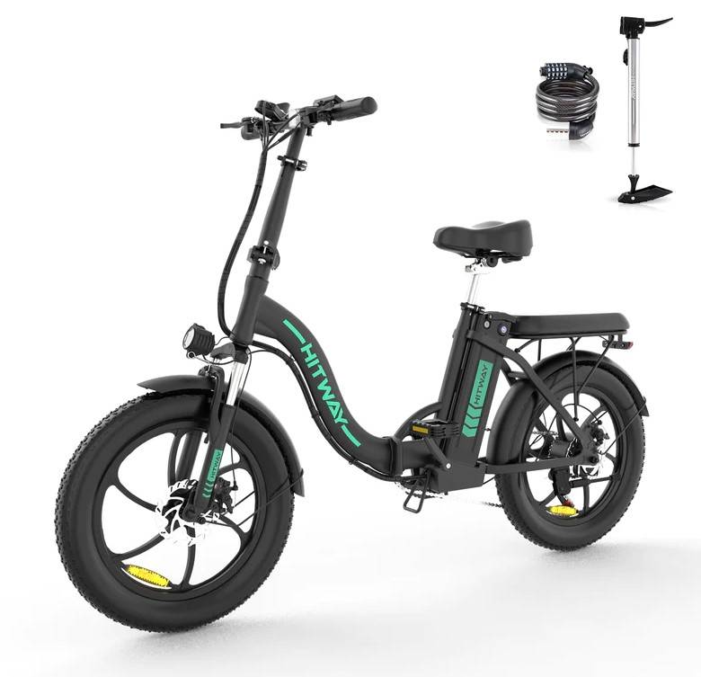 HITWAY BK6S E-Bike SW 20" 36V/12Ah/432Wh/120kg 90km Fatbike