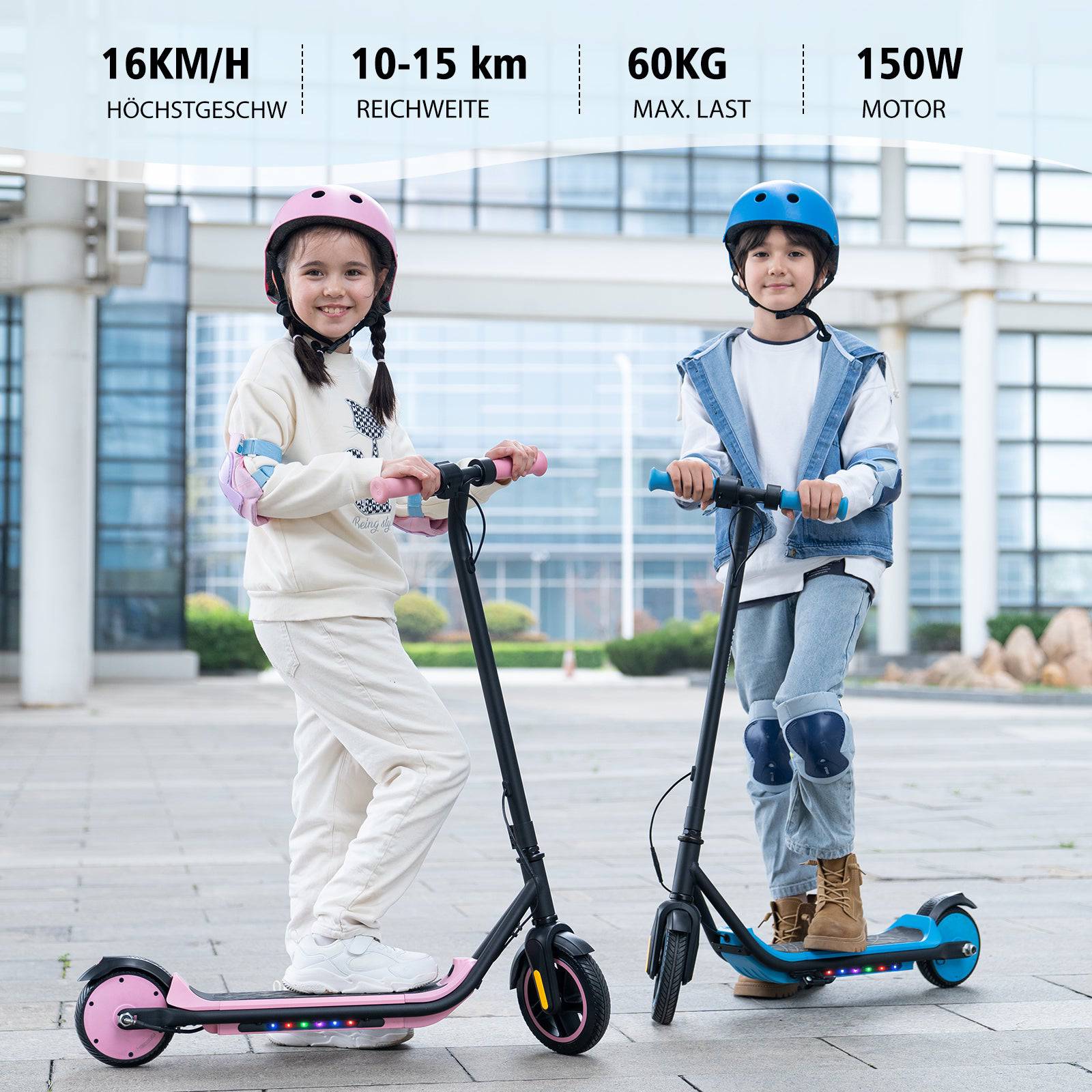 Evercross E6 Kid BL 16kmh 15km 112,32Wh 150W 60kg E-Scooter