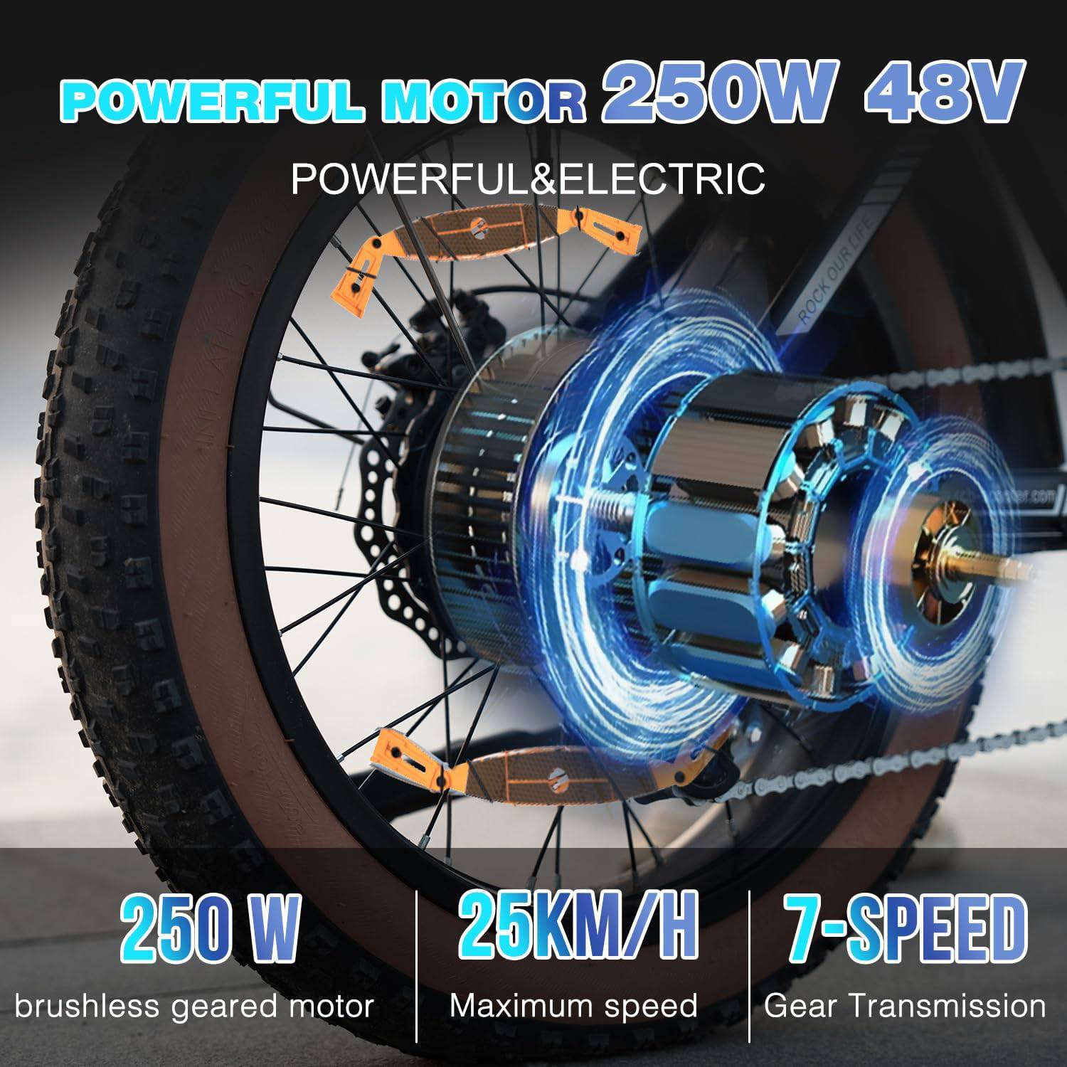 RCB ROCK OUR LIFE RK29 E-Bike SI 20" 48V/720Wh/120kg 90km Fatbike